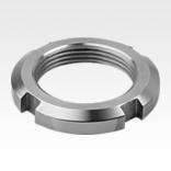 Slotted round nuts, steel, DIN 70852