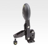 Vertical antistatic toggle clamps with horizontal foot and adjustable thrust spindle