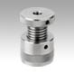 Screw rest with flat face, stainless steel