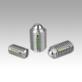 Spring plungers with slot and ball, stainless steel, with thread lock