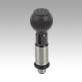 Precision indexing plungers, steel with plastic spherical knob and cylindrical indexing pin