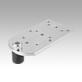 Broche de serrage acier ou Inox avec plaque d'adaptation, forme C