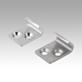 Catch plate for adjustable latch with movable swing bail