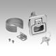 Snap locks stainless steel with grip, fold-down Form A