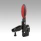 Toggle clamps vertical with straight foot and adjustable clamping spindle