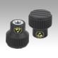 Knurled knobs antistatic with internal thread