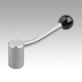 Tension levers, stainless steel, with reamed hole, 20 degrees