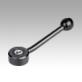 Poignée indexable basse avec insert taraudé , 15 degrés