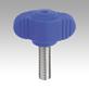 Wing grips "Miniwing", plastic, optically detectable with external thread