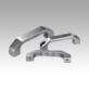 Pull handles, stainless steel, slanted both sides