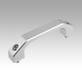 Pull handles, stainless steel, slanted both sides, mounting from front or rear