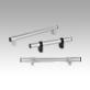 Tubular handles, aluminium, adjustable