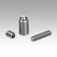 Ball-end thrust screws without head stainless steel with full ball 