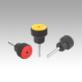 Knurled torque knobs external thread 