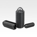 Spring plungers with hexagon socket and ball, steel