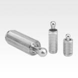 Lateral spring plungerswith threaded sleeve