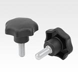 Star grips, plastic DIN 6336