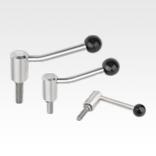 Tension levers external thread, stainless steel