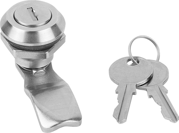 KIPP - Quarter-turn locks, stainless steel, long version