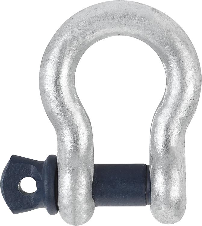 shackle WLL 4750 kg high-strength tempered, curved