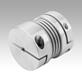 Metal bellows couplings, short type with clamp hubs