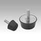 Rubber buffers, conical