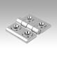 Hinges die-cast zinc, adjustable, Form A