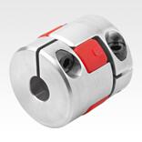 Elastomer dog couplings, short type with clamp hubs