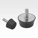 Rubber buffers, conical