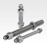 Levelling feet threaded spindlessteel or stainless steel 