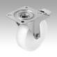 Swivel castors, stainless steel with stop-fix and polyamide wheels, standard version