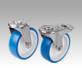 Swivel castors with bolt hole stainless steel, for sterile areas