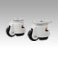 Elevating castors with foot with bolt hole or mounting plate