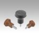 Mushroom knobs biopolymer external thread
