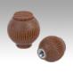 Spherical knobs biopolymer with internal thread