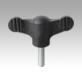 Wing grips antibacterial external thread, metal parts stainless steel