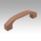 Pull handles, biopolymer, mounted from the rear