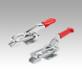 Toggle clamps latch horizontal with catch plate