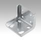 Angle bracket, electro zinc-plated and passivated steel, for toggle clamps