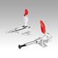 Mini push-pull toggle clamps, steel or stainless steel with mounting bracket