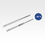 Telescopic slides, partial extension, loading up to 15 kg