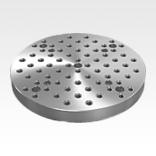 Baseplates, grey cast iron, round, with grid holes