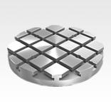 Baseplates, grey cast iron, round, with T-slots