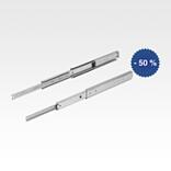 Telescopic slides, steelfor side mounting, full extension, load capacity up to 136 kg