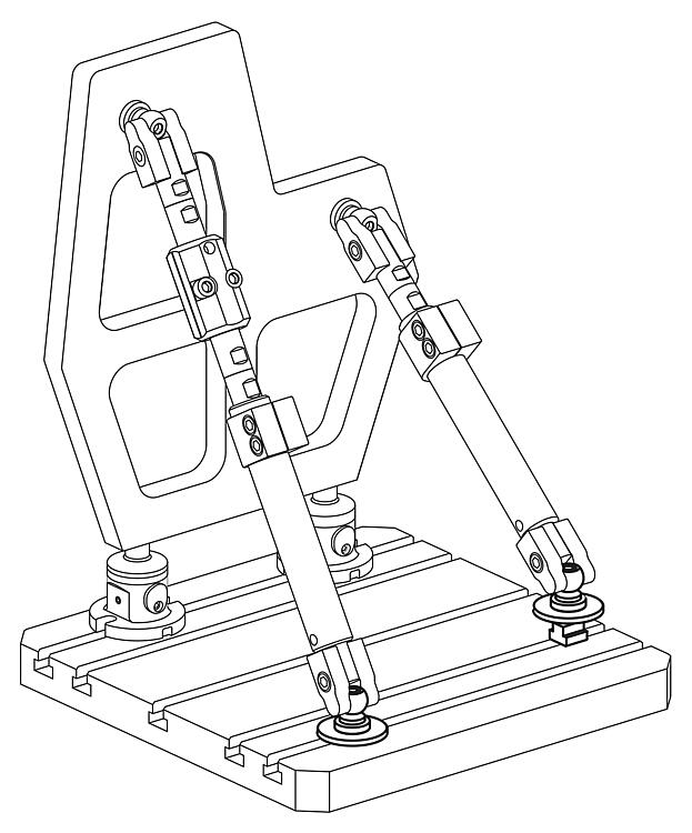 KIPP - Fastening set for T-slot workpiece stabiliser