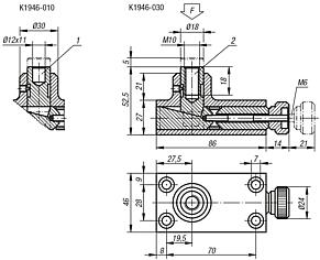 Rectangular support elements