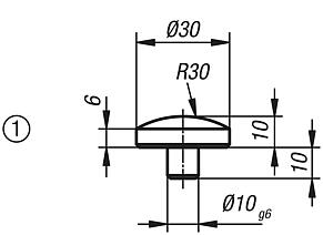 Rounded insert