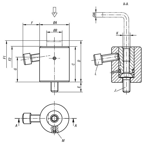 Workpiece support cylinders