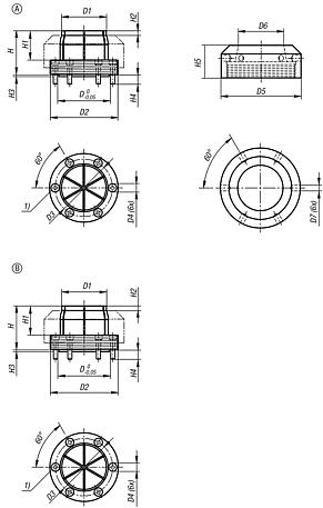 Étau de bridage de formes pour bridage extérieur
