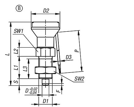 Indexing plungers steel or stainless steel with plastic mushroom grip, locknut and status sensor, hardwired